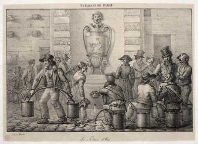 Scènes van Parijs: De Waterdragers door Jean Henri Marlet