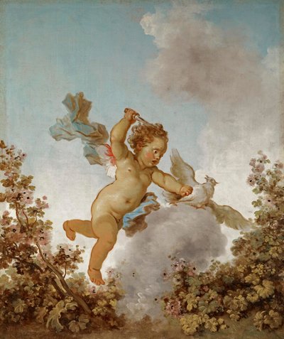 Fragonard - De voortgang van de liefde Liefde de wreker, 1790-91 door Jean Honore Fragonard
