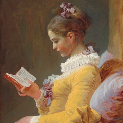 Frans: Jeune Fille lisant De lezer door Jean Honore Fragonard
