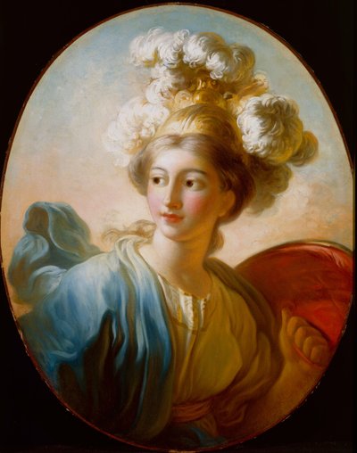 De godin Minerva door Jean Honore Fragonard