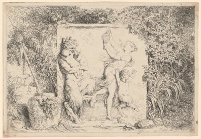 Dans van de saters door Jean Honore Fragonard