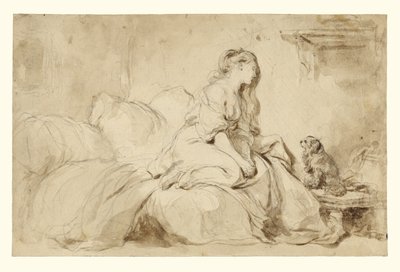 Was hij mij maar zo trouw door Jean Honore Fragonard