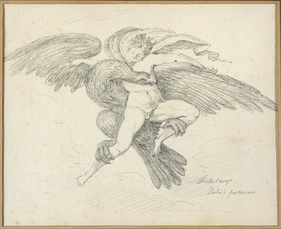 De ontvoering van Ganymedes, naar Michelangelo door Jean Honore Fragonard