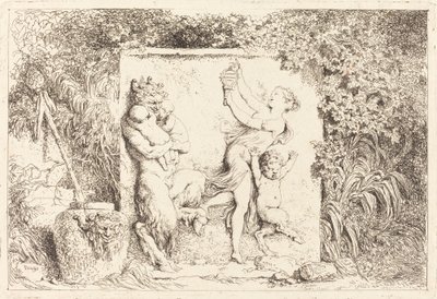 De dans van de saters door Jean Honore Fragonard
