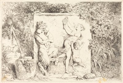 De Dans van de Satyrs (Danse de satyres) door Jean Honore Fragonard