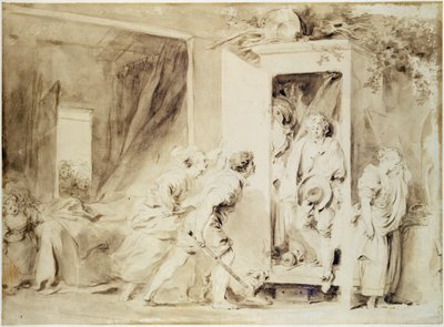 De verraste minnaar, 1755 door Jean Honore Fragonard