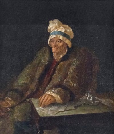 Portret van Voltaire door Jean Huber