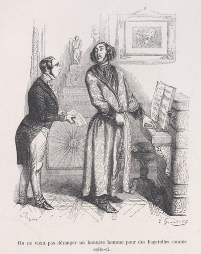 Men valt een eerlijk man niet lastig met zulke kleinigheden door Jean Ignace Isidore Gérard