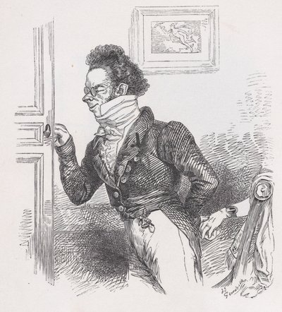 Robin, de vriend uit The Complete Works of Béranger, 1836 door Jean Ignace Isidore Gérard
