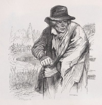 De oude zwerver uit Het volledige werk van Béranger door Jean Ignace Isidore Gérard
