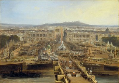 Fête de la Concorde, 21 mei 1848 op het Champ-de-Mars, 1848 door Jean Jacques Champin