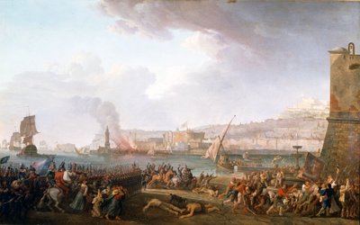 Intocht van het Franse leger onder bevel van generaal Championet in Napels, 21/01/1799 door Jean Jacques Francois Taurel