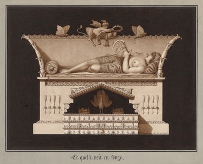 Ce quelle voit en songe, ca. 1794 door Jean Jacques Lequeu