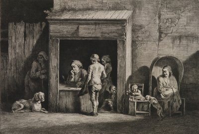 De openbare scribent door Jean Jacques de Boissieu