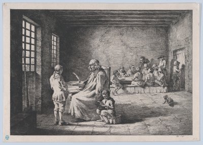 De schoolmeester, 1780 door Jean Jacques de Boissieu
