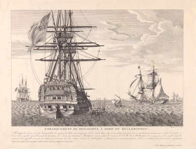 Napoleon geeft zich over aan Kapitein Frederick Lewis Maitland op 15 juli 1815, c.1815 door Jean Jerome Baugean