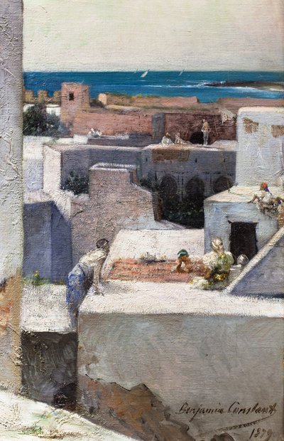 Avond op de terrassen (Marokko) door Jean Joseph Benjamin Constant