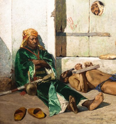 Marokkaanse gevangenen (detail) door Jean Joseph Benjamin Constant