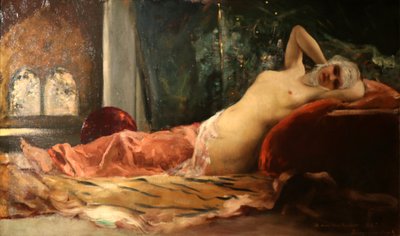 Odaliske. door Jean Joseph Benjamin Constant