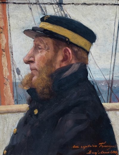Portret van kapitein Frangeul, 23 januari door Jean Joseph Benjamin Constant
