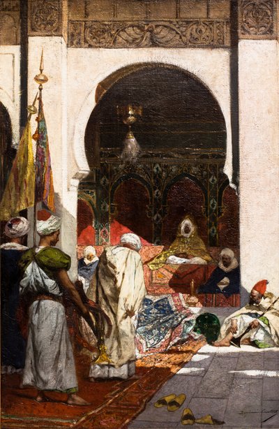 Geschenken van een pasja, vóór 1883 (Olieverf op doek) door Jean Joseph Benjamin Constant