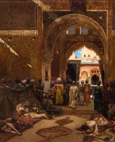 De dag na een overwinning in het Alhambra door Jean Joseph Benjamin Constant
