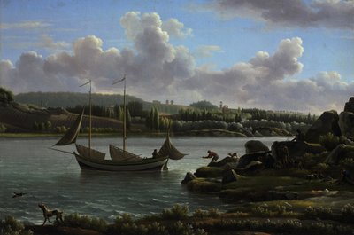 Vertrek voor de jacht door Jean Joseph Xavier Bidauld