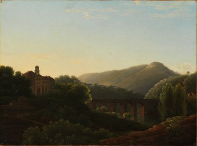 De brug bij La Cava, Koninkrijk Napels door Jean Joseph Xavier Bidauld