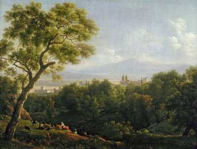 Uitzicht op Frascati door Jean Joseph Xavier Bidauld