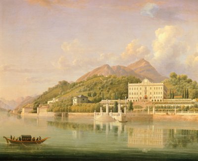 Uitzicht op Villa Sommariva door Jean Joseph Xavier Bidauld