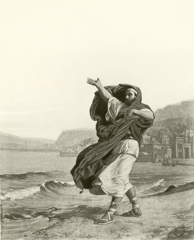 Demosthenes oefent oratorium door Jean Jules Antoine Lecomte du Nouy