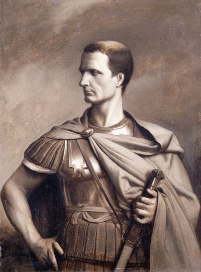 Portret van Julius Caesar, halflang door Jean Leon Gerome