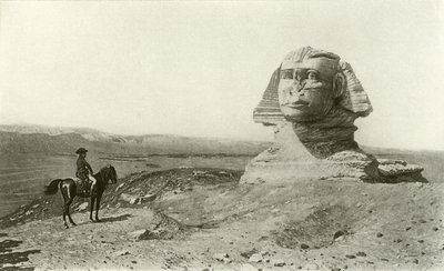 Napoleon en de Sfinx (gravure) door Jean Leon Gerome