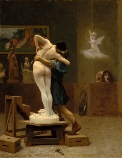 Pygmalion en Galatea, c. 1890 door Jean Leon Gerome