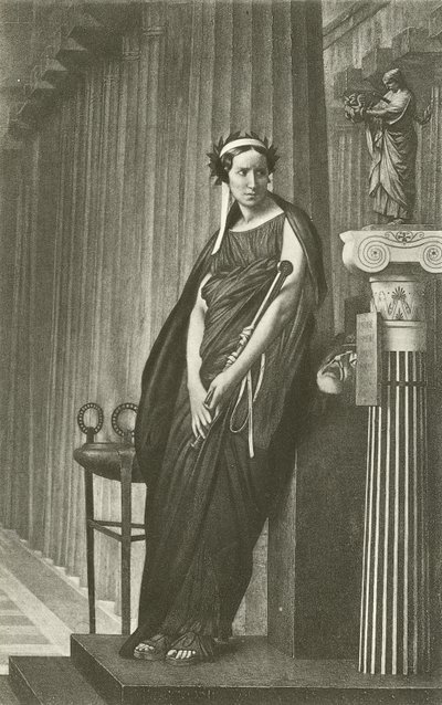Rachel als de Muze van de Griekse Tragedie door Jean Leon Gerome