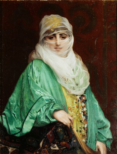 Vrouw uit Constantinopel, Staand door Jean Leon Gerome