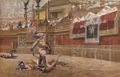 De Gladiatoren door Jean Leon after Gerome