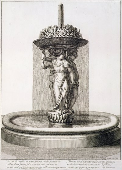 Ontwerp voor een fontein, 1673 door Jean Lepautre