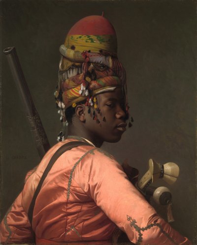 Zwart Bashi-Bazouk door Jean Leon Gerome