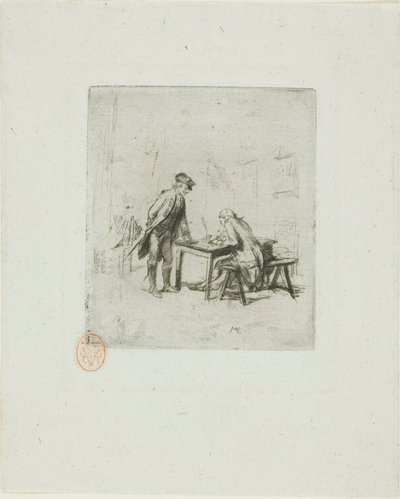 De sergeant verslaggever door Jean Louis Ernest Meissonier