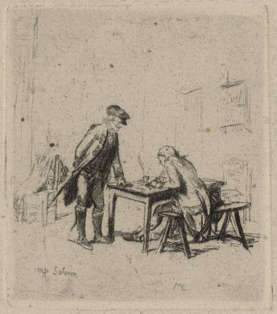 Zonder Titel door Jean Louis Ernest Meissonier