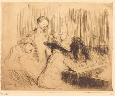 Een duik in Montmartre door Jean Louis Forain