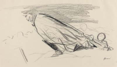 Ceux de la première heure. "Sire! où en sommes-nous de "la guerre fraîche et joyeuse"? ..." door Jean Louis Forain