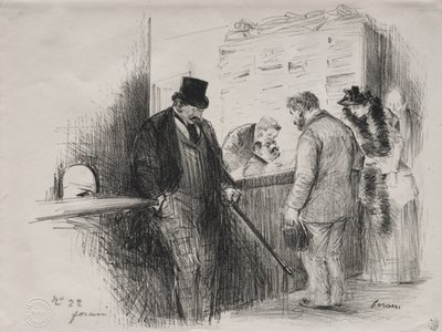 Bij de deurwaarder door Jean Louis Forain