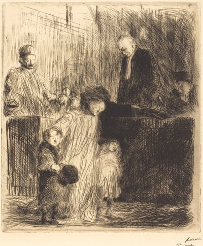 Na de hoorzitting (eerste plaat) door Jean Louis Forain