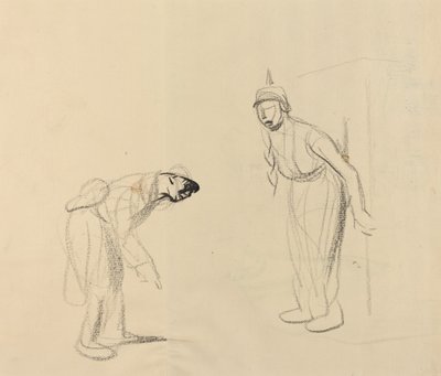 Het verbergen van de louis [verso] door Jean Louis Forain
