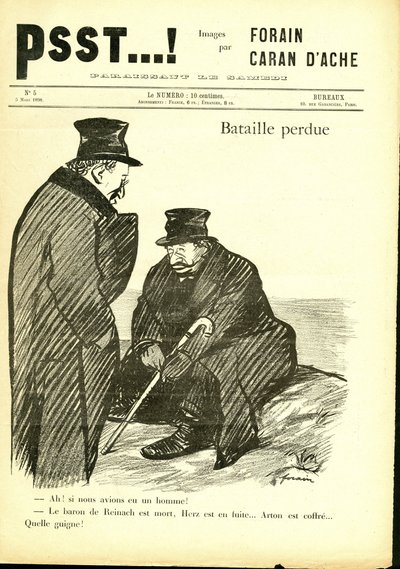Illustratie door Jean-Louis Forain in Psst...! door Jean Louis Forain