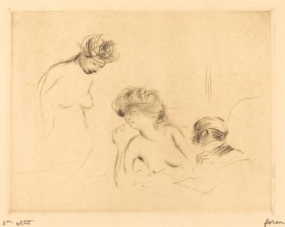 In een Privé Kamer (derde plaat) door Jean Louis Forain