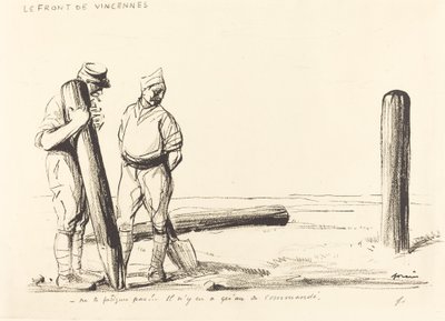 Het front van Vincennes door Jean Louis Forain