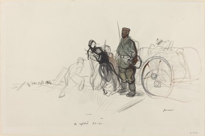 Le replis boche door Jean Louis Forain